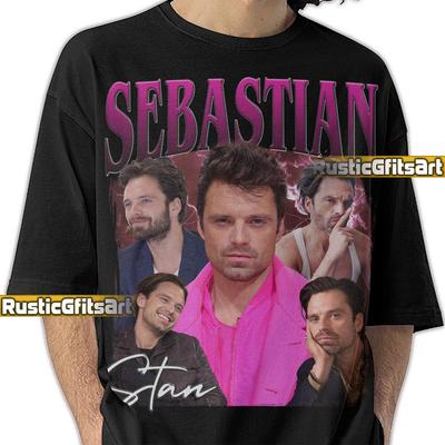 SEBASTIAN STAN SHIRT, Sebastian Stan Custom T-Shirt, Sebastian Stan Vintage Bootleg Tees, Sebastian Stan Fans Gift