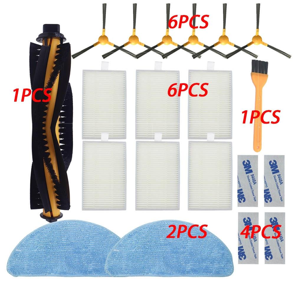 Боковая щетка HEPA-фильтр, ткань для швабры для Proscenic 800T 820S, для пылесоса LIECTROUX C30B, набор аксессуаров для чистящего фильтра