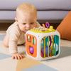 Shape Sorter Activity Cube Colorful Blocks Educational Sensory Toy  Baby Toys 0-12 Months