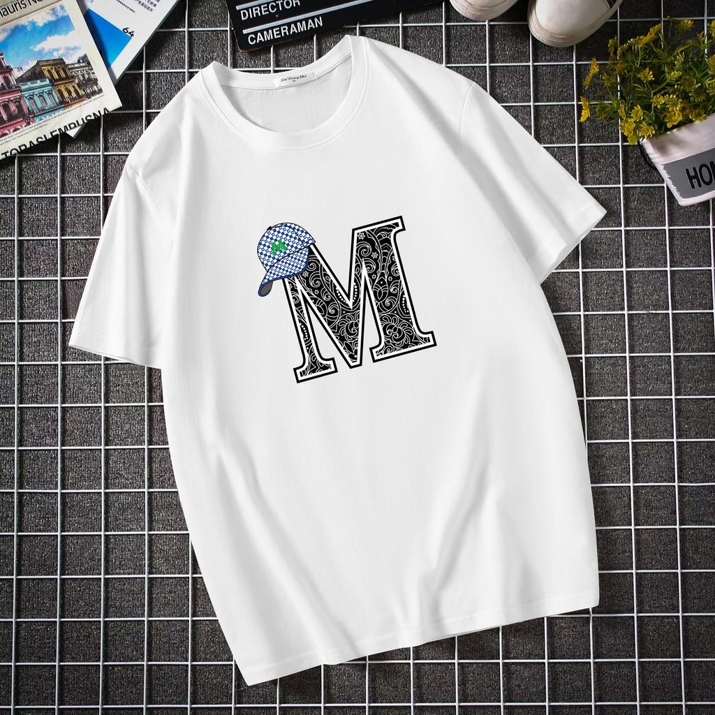 Cotton T-Shirts Summer Men's Short Sleeved T-shirt Trendy Brand Student Round Neck Loose Half Sleeved Pure Cotton Top T-shirt