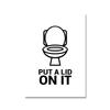 Toilet Prints And Posters Quote Wall Art Canvas Painting Illustration Line Wall Art Pictures Home Decor For Bathroom Decoration