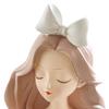 Entrance Storage Decoration Girl Sculptures Porch Decor Tray for Living Study Bedroom Bowknot Girl