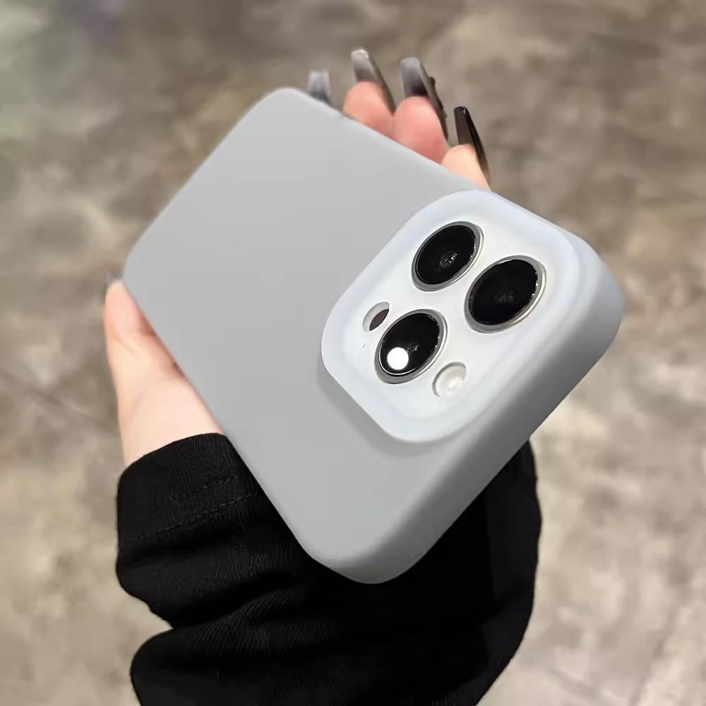 Подходит для Apple 16 Семя Желе Чехол для мобильного телефона Однотонный Iphone15ProMax Жидкий Мягкий Силикон 14 Защитный чехол