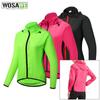 Cycling Jacket WOSAWE Hooded Tops Women Bike Sportswear
