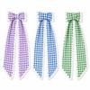 Gingham Canvas Wreath Sashes Cloth Scalloped Wreath Sash New Decorative Sashes  Door Decor Bow