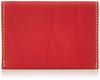 Визитница Gulfstream тонкая из натуральной кожи красного цвета RZ-CAS-02