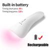 YIKOOLIN портативная УФ-светодиодная лампа для ногтей USB перезаряжаемая мини-лампочка для маникюра сушилка для ногтей с 5 лампами быстросохнущий гель-лак для ногтей