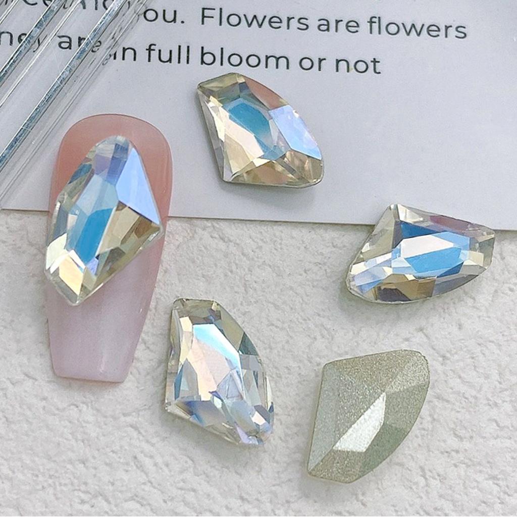 10x Heart Nail Charms Butterfly Nail Art Charms Waterdrop Nail Rhinestones Charms DIY Nail Supplies Manicure Accessories