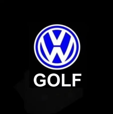 2Pcs For VW Volkswagen Golf 3 4 Sharan Touran Lavida Caddy Beetle Jetta MK4 Bora MK3 Polo LED Car Door Logo Light Projector Lamp ADFGH1