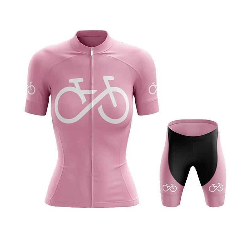 Summer cycling clothes road bike downhill clothes men's and women's short-sleeved cycling clothes set breathable perspiration