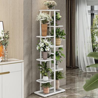 Nordic Light Luxury Многослойная металлическая подставка для растений для балкона и гостиной