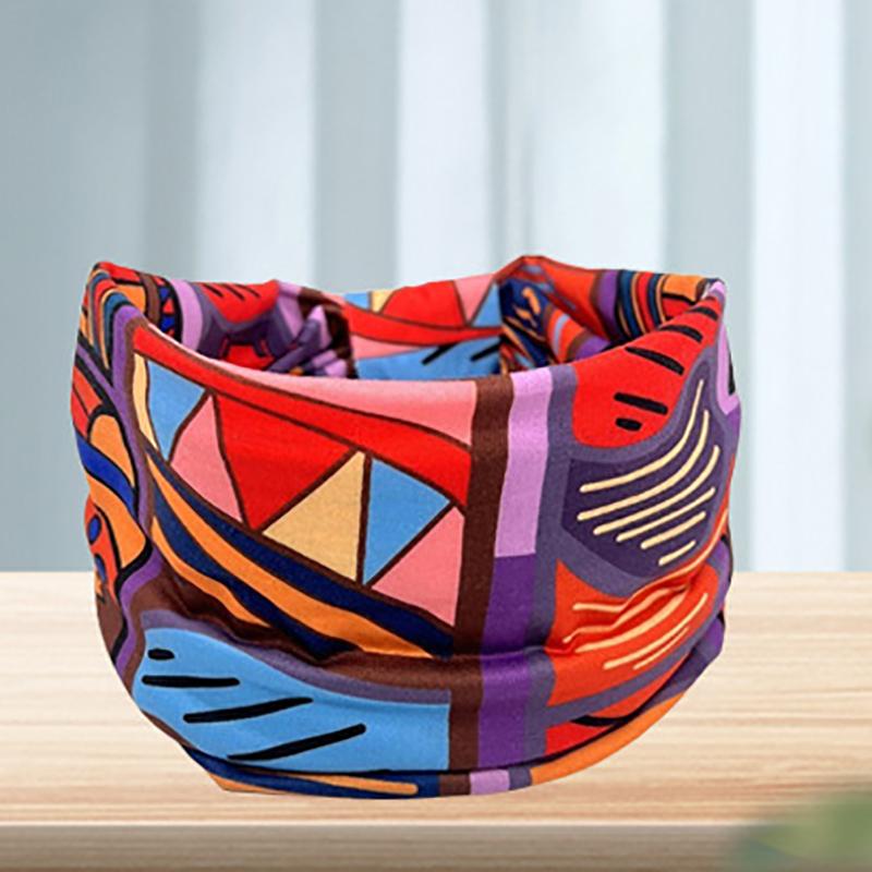 Модная хлопковая эластичная повязка на голову с африканским узором и принтом в виде крученой резинки для волос, широкие повязки для волос, бандана, тюрбан, повязка на голову