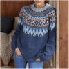 Women S Loose Fit Crew Neck Long Sleeve Knit Sweater