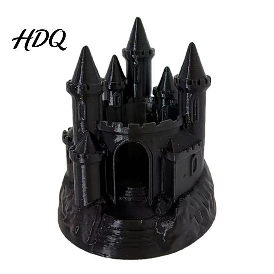Подарок в винтажном стиле для фанатов 3D-печатный подсвечник-средневековый замок Готический темный держатель Подсвечник Фэнтезийное украшение Хэллоуин Домашний стол