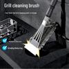 BBQ Grill Cleaning & Oil Brush - Steel Wire Barbecue Tool
