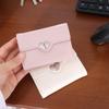 Кожа PU Кошелек с треснутым сердцем Короткий студенческий кошелек Модный женский кожаный кошелек Девочки