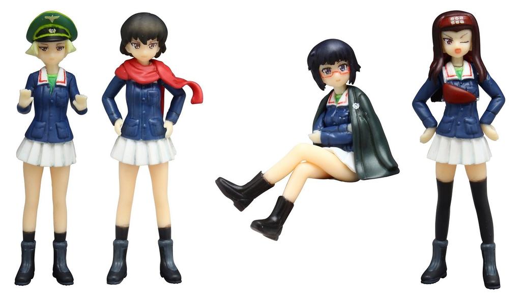 PLATZ Girls Panzer the Movie Фигурки Команды Гиппо Версия в танковой куртке и 1/35