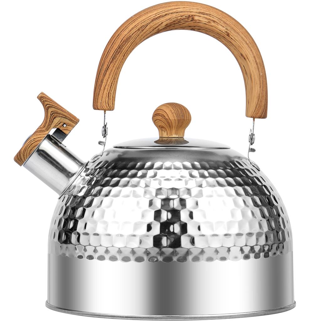 3/2L Tea Kettle with Anti-scald Handle Food Grade Stainless Steel Stove Top Tea Kettle Rustproof Whistling Tea Kettle