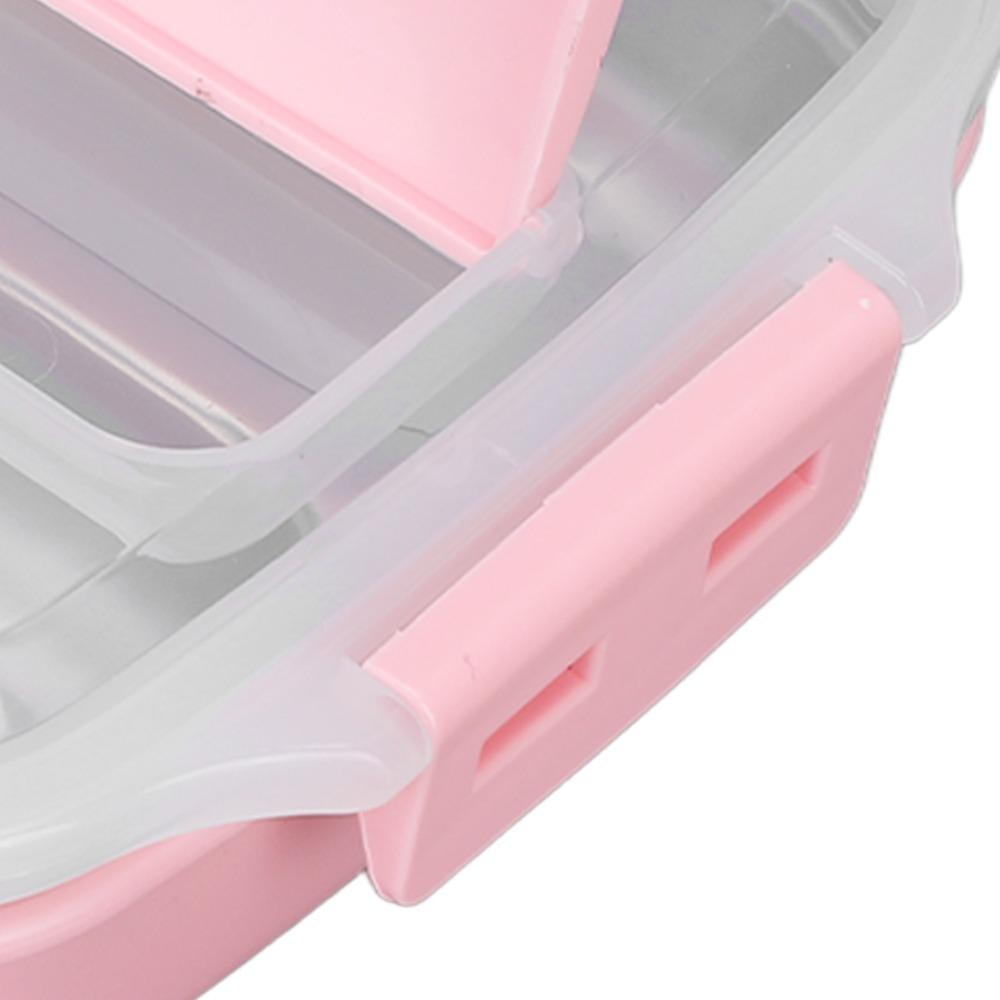 304 Stainless Steel Insulated Lunch Box 4 Compartment Bento Lunch Box For Picnics