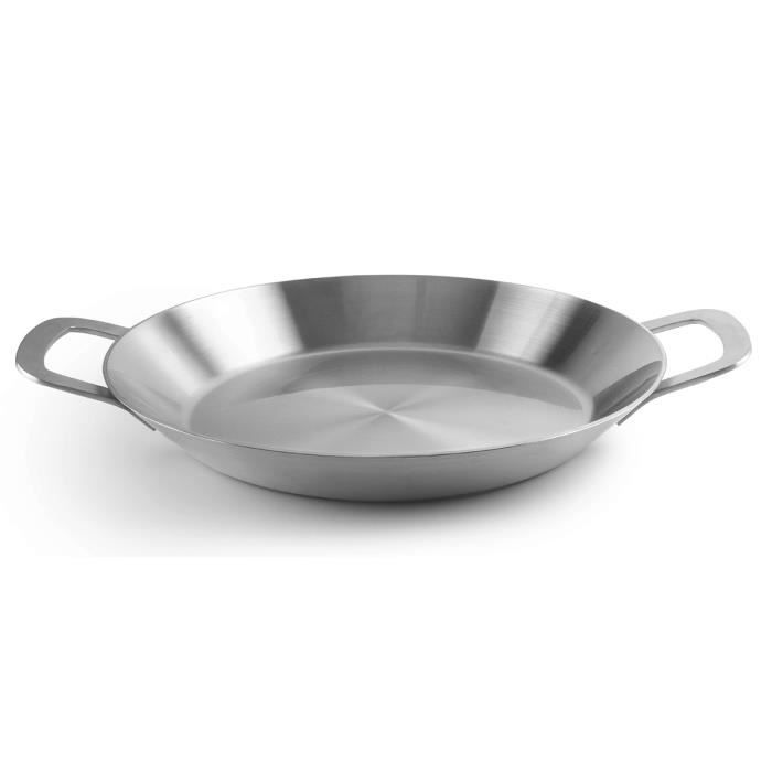 Plat À Paella - IBILI - Triply Energy - 34 Cm - Acier Inoxydable - Aluminium - Induction