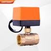 Motorized Brass Ball Valve Electric 2-Way/3-Way DN15-DN20 12V 24V 220V HVAC Fan Coil Solar PTFE IP65 Actuator