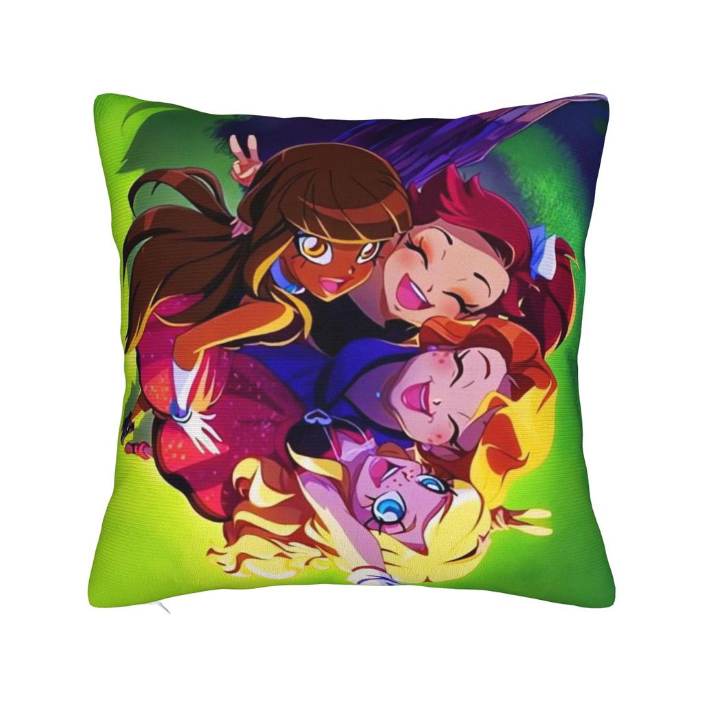 LoliRock Kopo Music Girls Pillow Cover  Comfy Cushion Cover Cute Funny Pillow Case For Sofa Home Decor