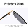 UV400 Frameless Sun Glasses Y2K Shades Vintage Eyewear  for Women & Men