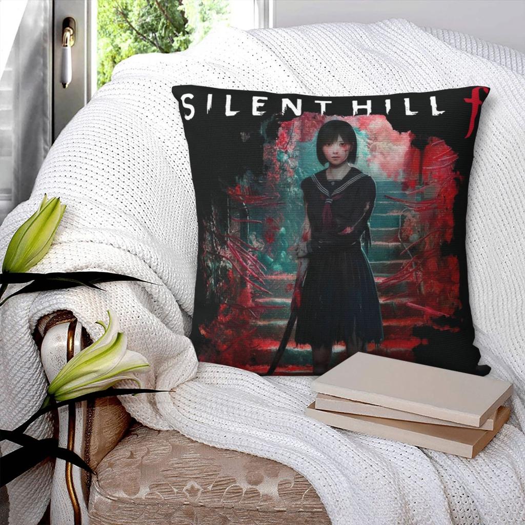 Наволочка Silent Hill F Игра Хинако Графическая Наволочка Модная Наволочка Для Дивана Машины Домашний Декор Наволочки