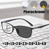 Vintage Photochromic Reading Glasses Women Men Fashion Progressive Multifocal Eyewear Discoloration Ultralight Presbyopia