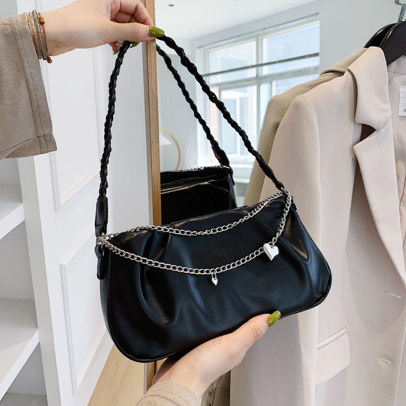 Niche Design Bag 2025 Summer New Women's Pleated Cloud Square Handbag Crossbody Versatile Underarm Bag Women