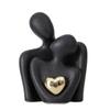 Abstract Couples Embrace Statue Ceramic Miniatures Figurine People Love Sculpture  Home