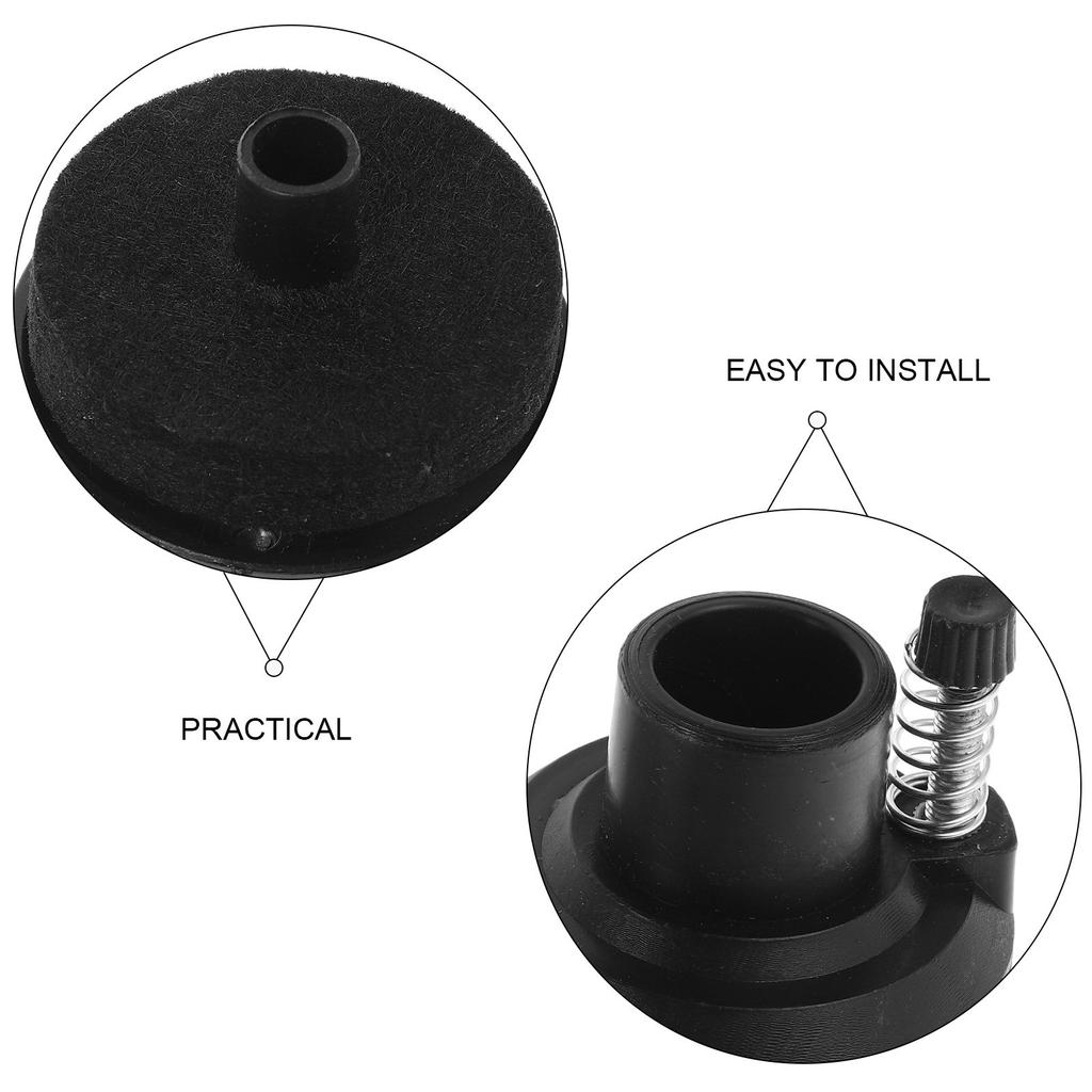 1Set Hi-Hat Cymbal Stand Replacement Pad 19Mm Tube Diameter Stable Support Cushioned Felt Base Drum Cymbal Hardware Accessories