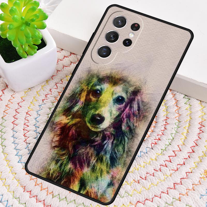 Милый Чехол для Телефона с Таксой для Samsung Galaxy note 10 pro S26 Ultra S23 S24 FE S25 S21 S22 PLUS ударопрочный Чехол