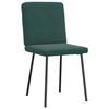 VidaXL Chaises à manger lot de 2 Vert foncé Velours 4101188