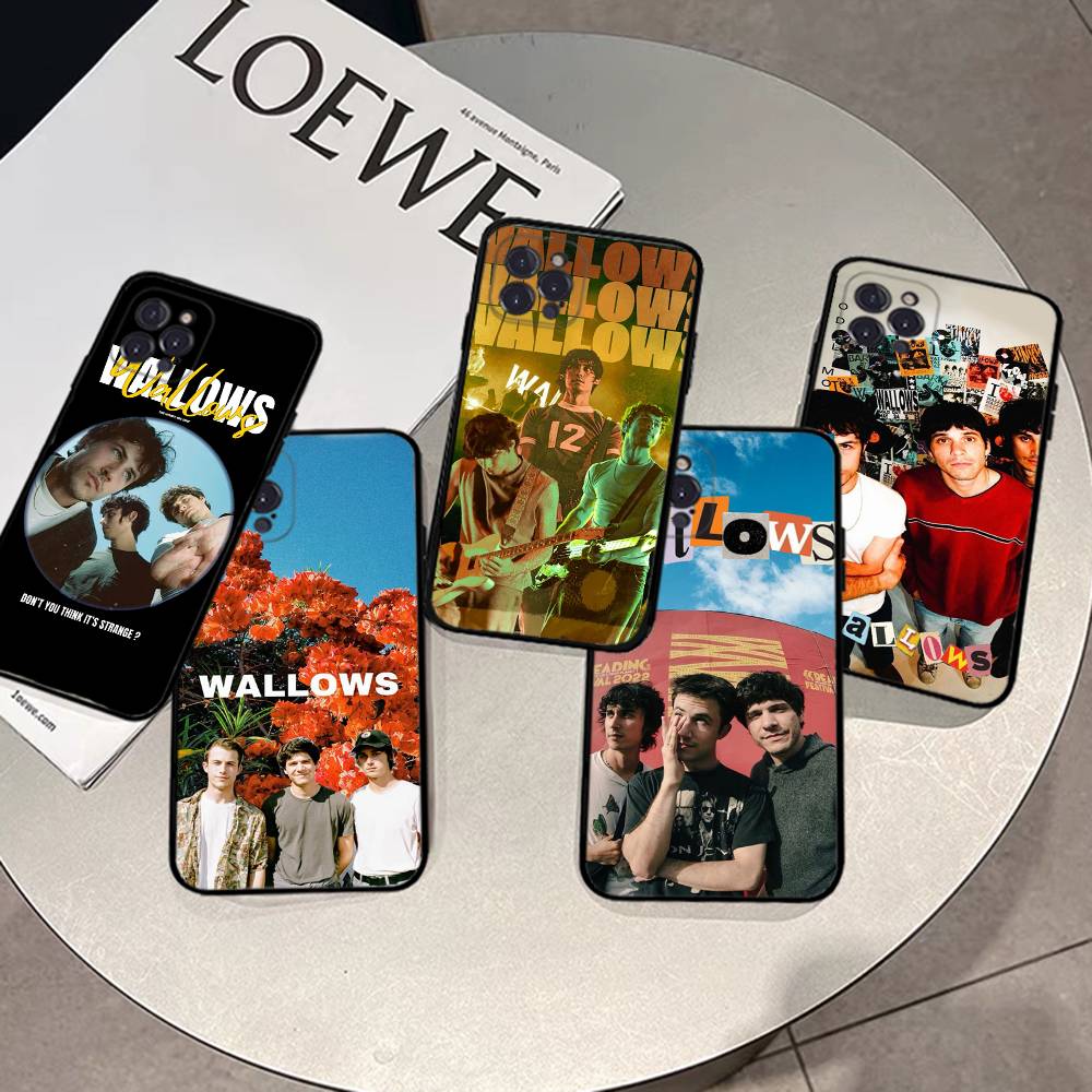 Инди-рок Wallows Группа Для IPhone 17 16 15 14 13 12 11 Pro Max Plus Ударопрочный Черный Мягкий Чехол для Телефона