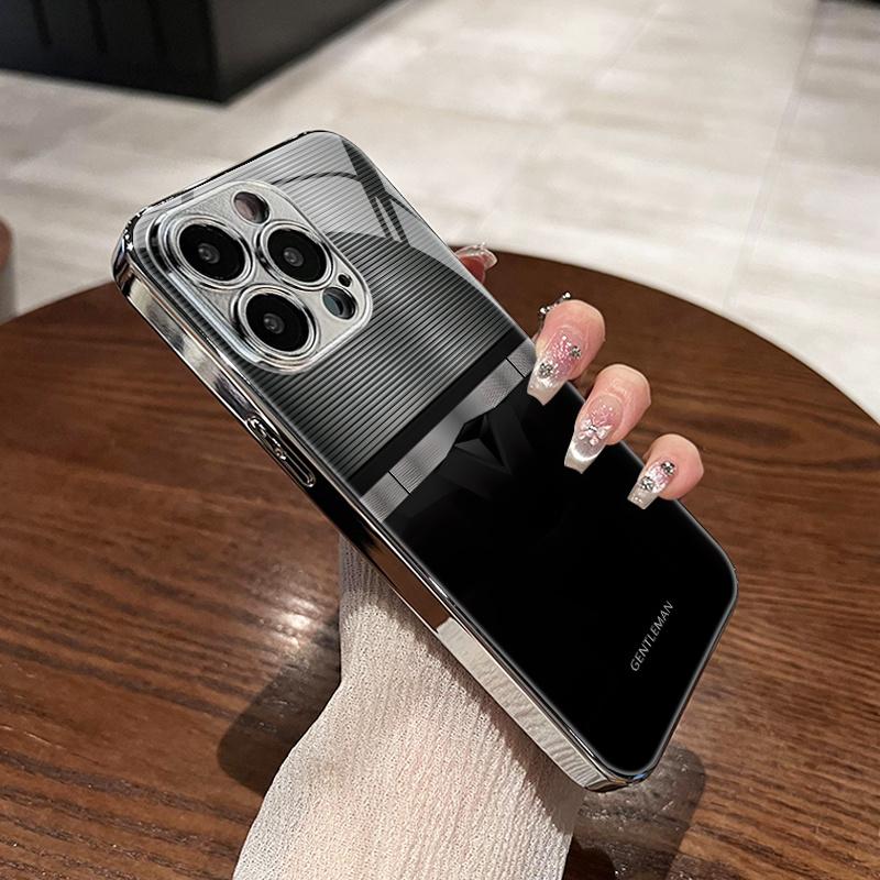 Премиальный металлический чехол для телефона в бизнес-стиле для iPhone 16 16 Pro 16 Pro Max 16 Plus 15 15 Plus 15 Pro 15 Pro Max