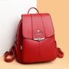 New School Bags High Quality Leather Backpack Women Shoulder Bags Large Capacity Travel Backpack for Girls Bagpack Mochila