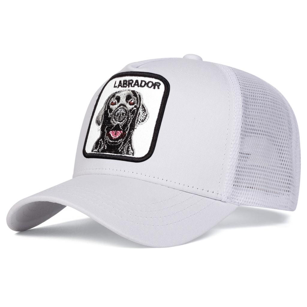 Fashion Summer Dog Embroidery Cotton Hat Couple Outdoor Sunscreen Baseball Cap Dad Hats Snapback Caps Golf Hat Mesh Hat