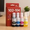 Набор из 4 совместимых картриджей - SHOP-STORY - EPSON 102-104 - 4x70 мл - Разноцветные - Струйная печать