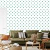Heart Wallpaper White, Mint and Sea Blue 50x1000