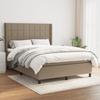 VidaXL Divan Bed with Mattress Taupe 140x200 Cm Fabric - Model 3131437