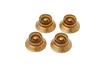 Gibson PRHK-020 Ручки Top Hat Золотые 4 шт./упак. Ручки