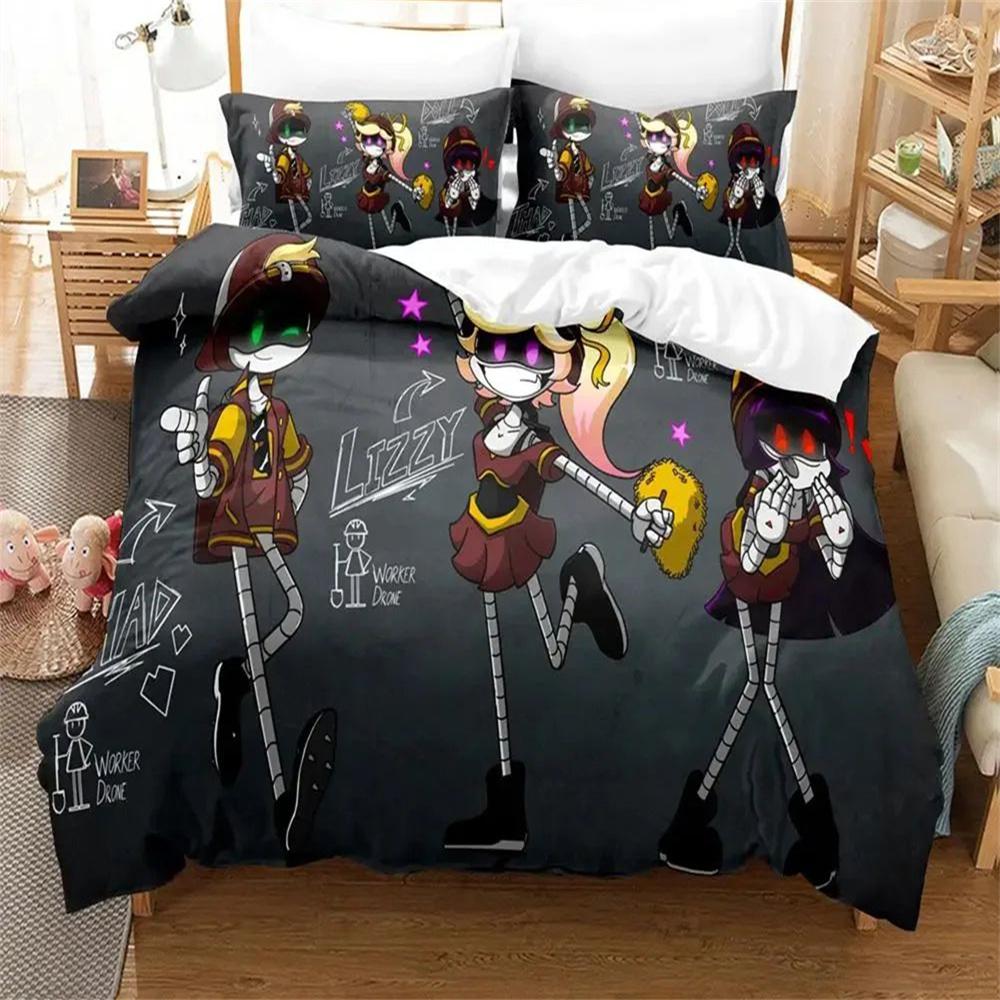 3D Print Murder Drones Bedding Set Boys Girls Twin Queen Full Size Duvet Cover Pillowcase Bed Adult Fashion Home Textileextile