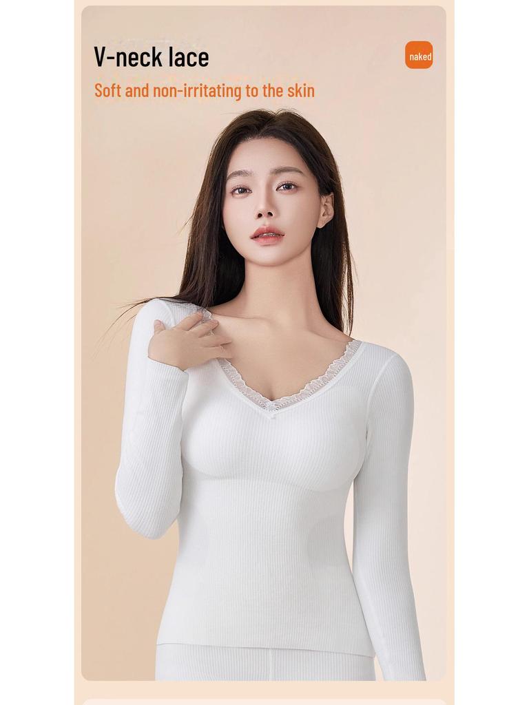 Женские бесшовные теплые бархатные осенние брюки с нагрудной подкладкой - кашемировый шелк, утолщенный для дополнительного тепла