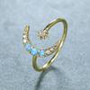 Star Moon Opening Ring Female Exquisite Design Mini Handpiece