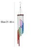 Wind Chimes for Outside 55cm Metal Outdoor with 12 Colorful Aluminum Alloy Tubes Deep Tone Soothing Sound Patio Porch Backyard Decoration