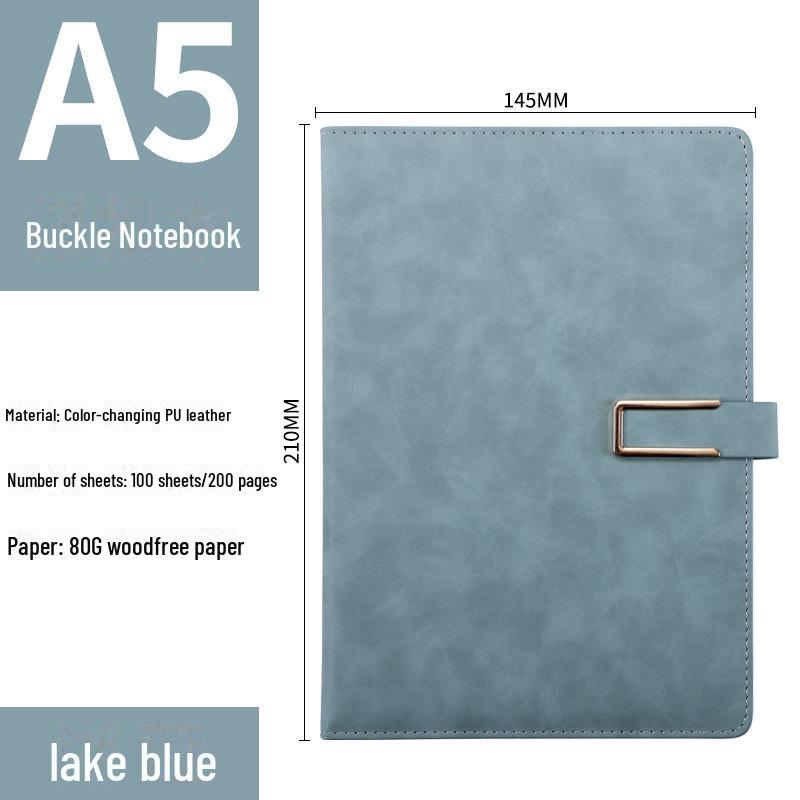 Креативный блокнот формата A5/B5 с U-образной пряжкой в проволочном переплете — настраиваемый логотип, идеально подходит для офисных встреч и студентов