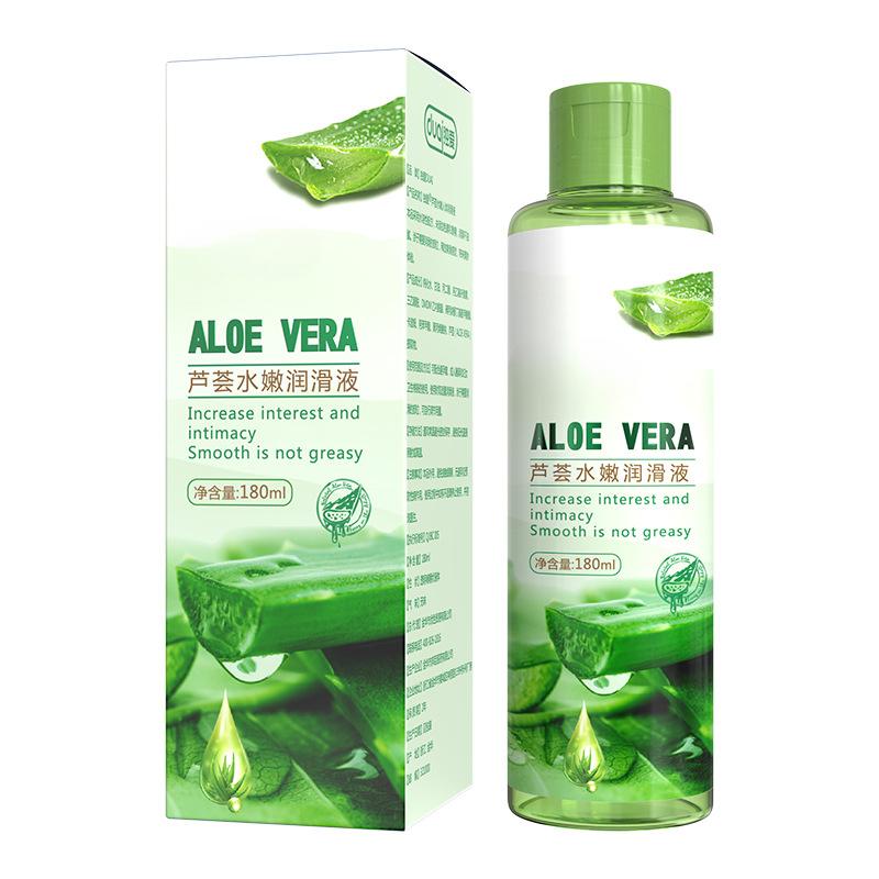 Алоэ Вера Смазка на водной основе 180 мл Секс-масло для удовольствия взрослых, Интимный увлажняющий гель