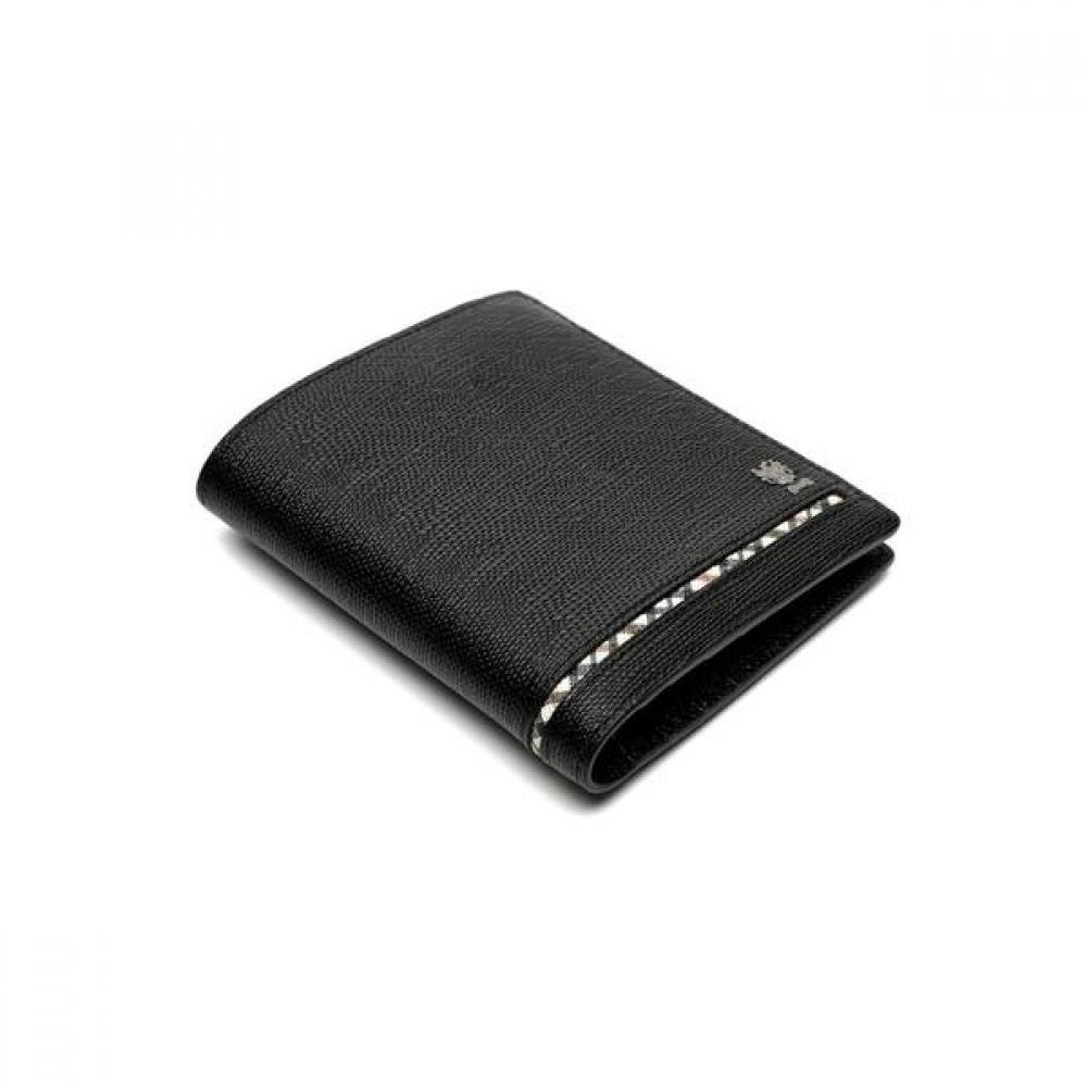 Daks Black Line Check Logo Wallet Dbwa9e622bk