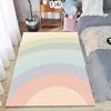 Rainbow Stripe Carpet Mat Rug Home Decoration Living Room Bedroom Floor Decor Pastel Colorful Soft Modern Style Non Slip Rugs